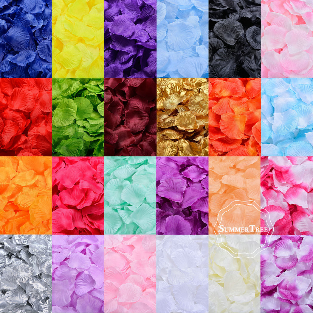 Supply Wedding Venue - 100 stuks/pak Zijden Rozenblaadjes Tafelconfetti Kunstbloemen