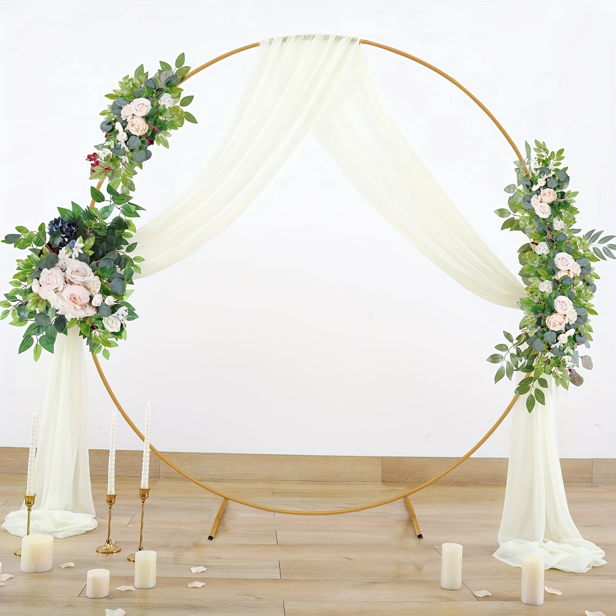 Wedding Balloon Arch - 5.9-6.6-7FT Metalen Ronde Ballon Boog Stand