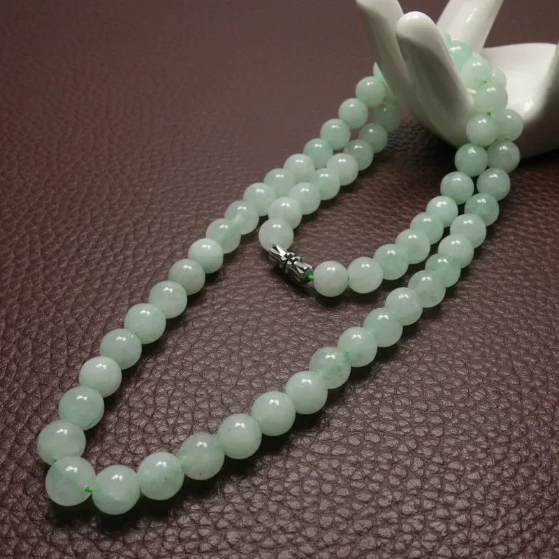 Wedding Yes - 8-10mm Groene A Emerald kralen ketting