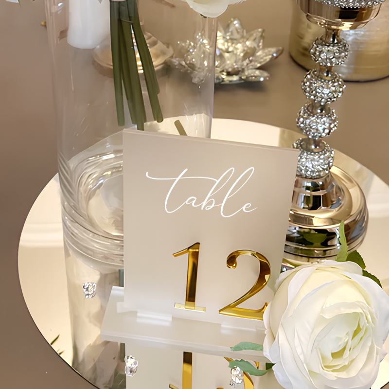 Acryl Tafelnummers Bruiloft Ta - Table Number Gold recensie en prijs