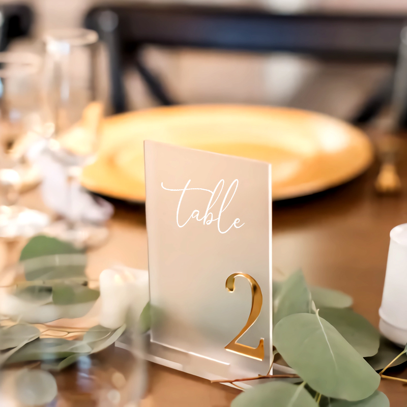 Acryl Tafelnummers Bruiloft Ta - Table Number Gold recensie en prijs