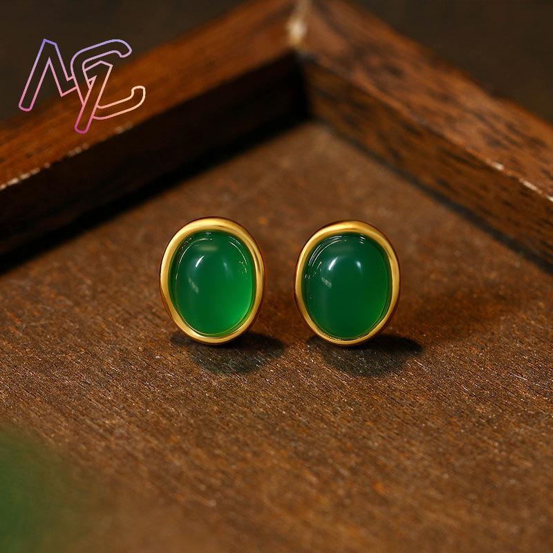 Groene natuurlijke jade oorbel - Wedding Yes recensie en prijs