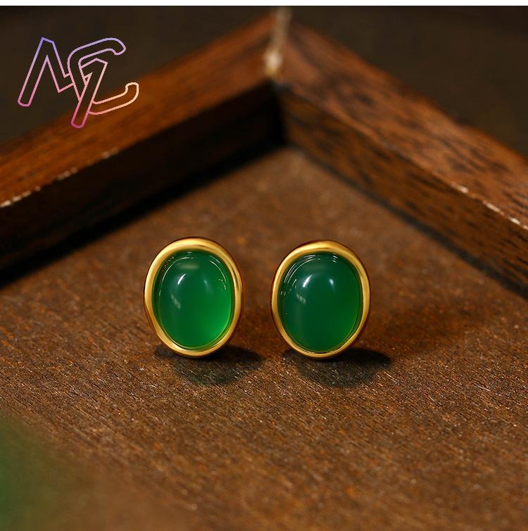 Groene natuurlijke jade oorbel - Wedding Yes recensie en prijs