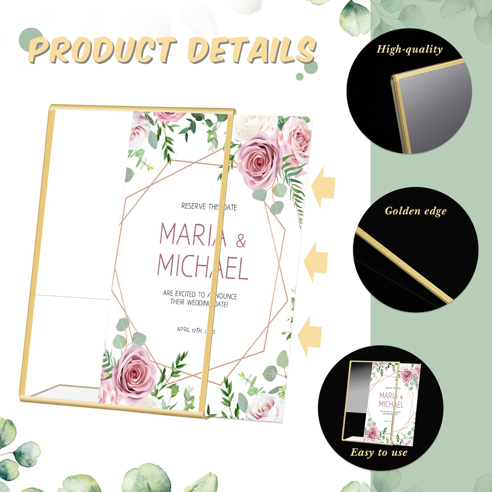 Gouden Frame Acryl Bord Houder - Table Number Gold recensie en prijs