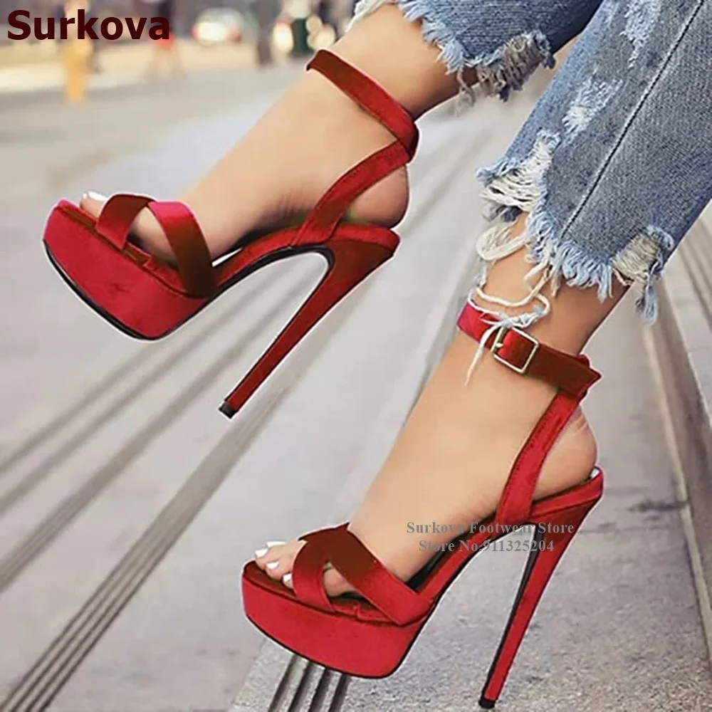 Surkova magenta fluwelen platf - Wedding Super recensie en prijs