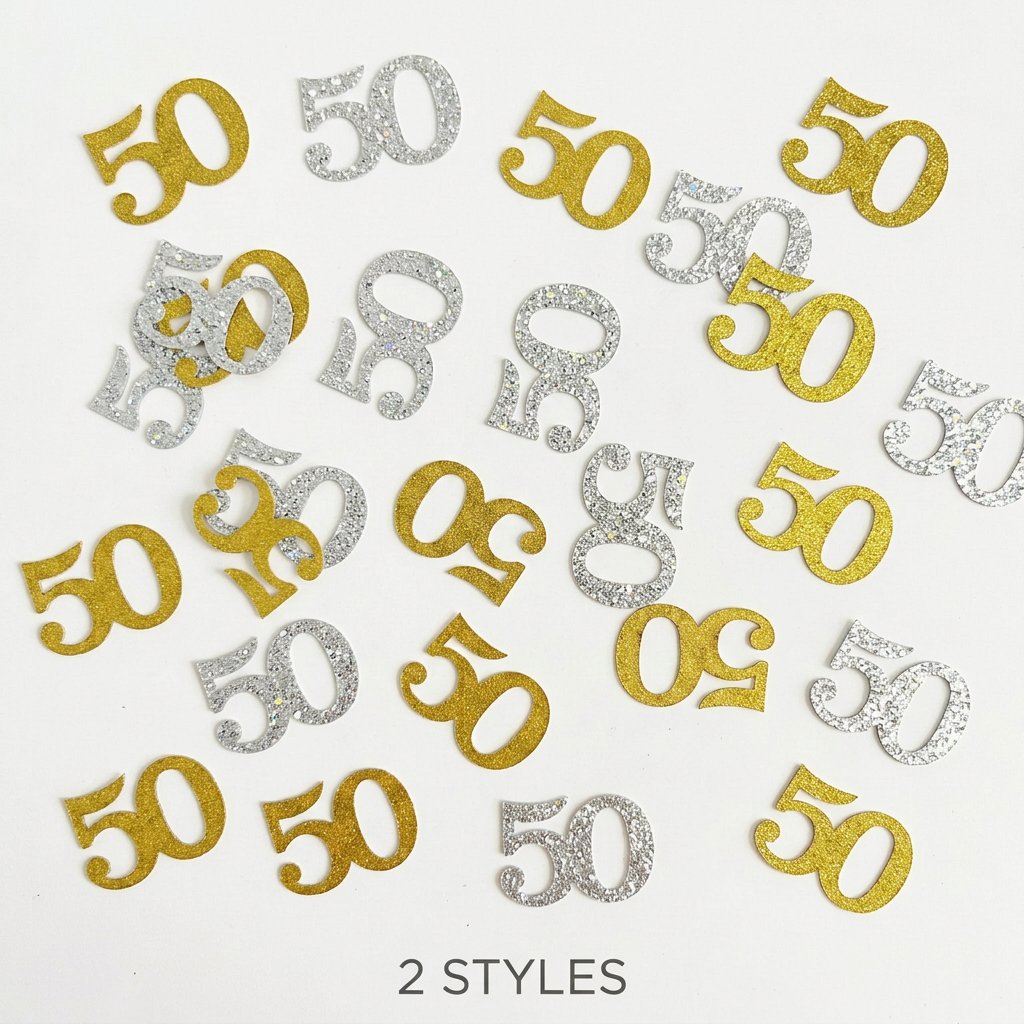 120 stuks 50e verjaardag confe - Table Number Gold recensie en prijs