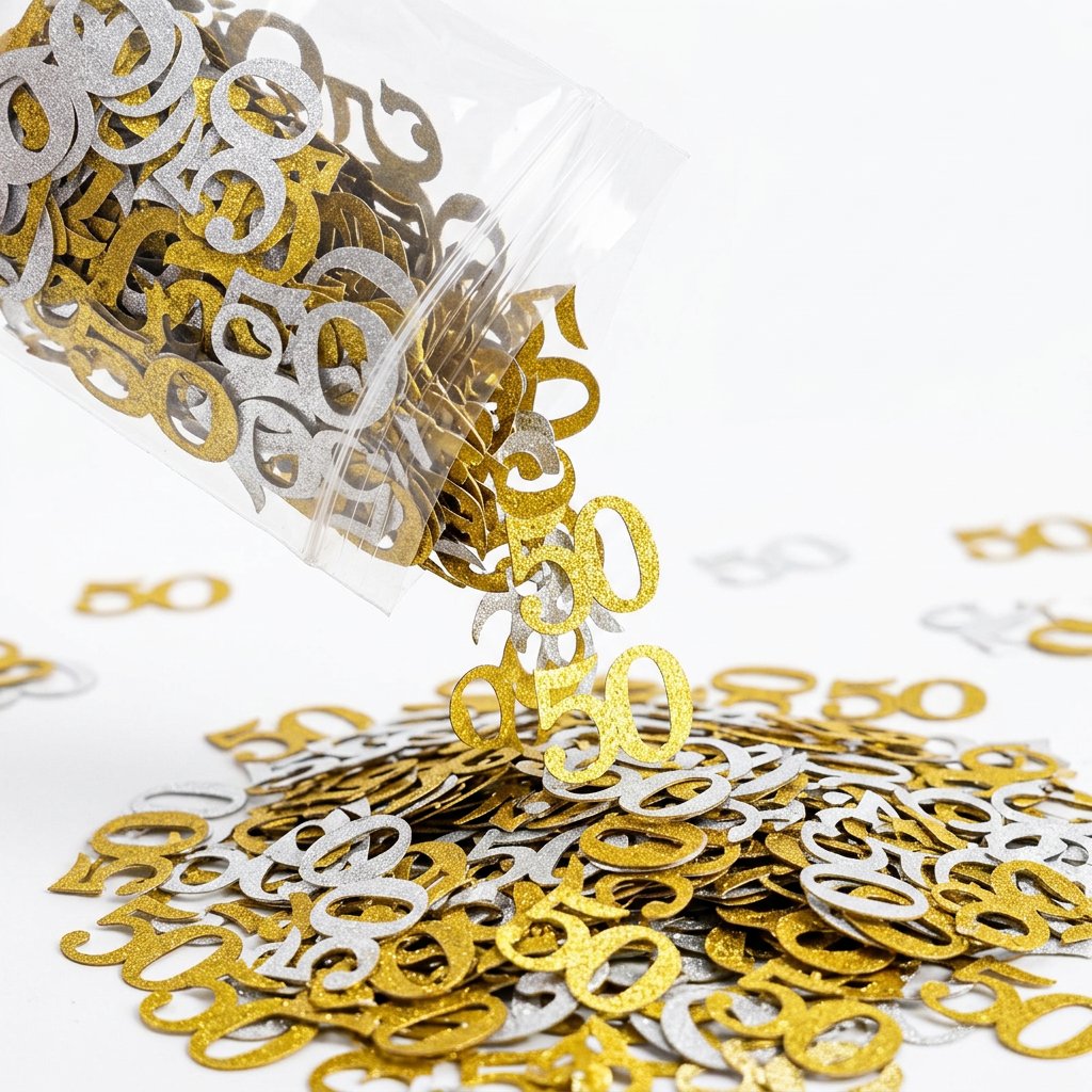 120 stuks 50e verjaardag confe - Table Number Gold recensie en prijs