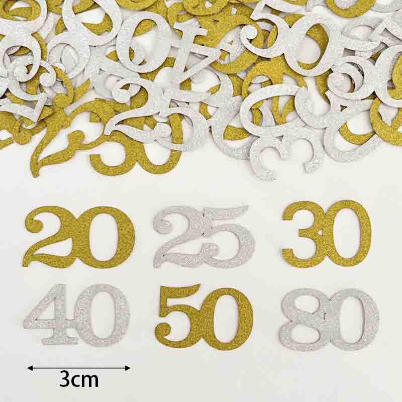 120 stuks 50e verjaardag confe - Table Number Gold recensie en prijs