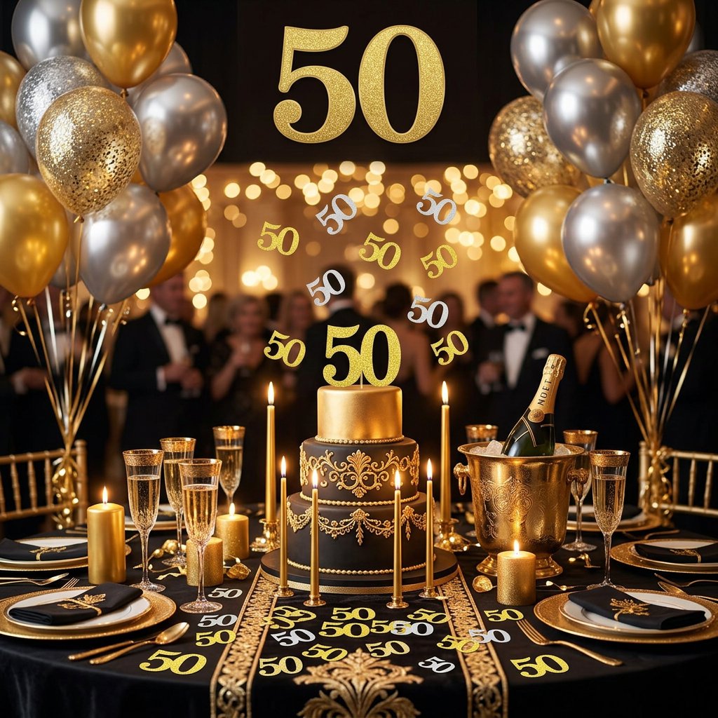 120 stuks 50e verjaardag confe - Table Number Gold recensie en prijs