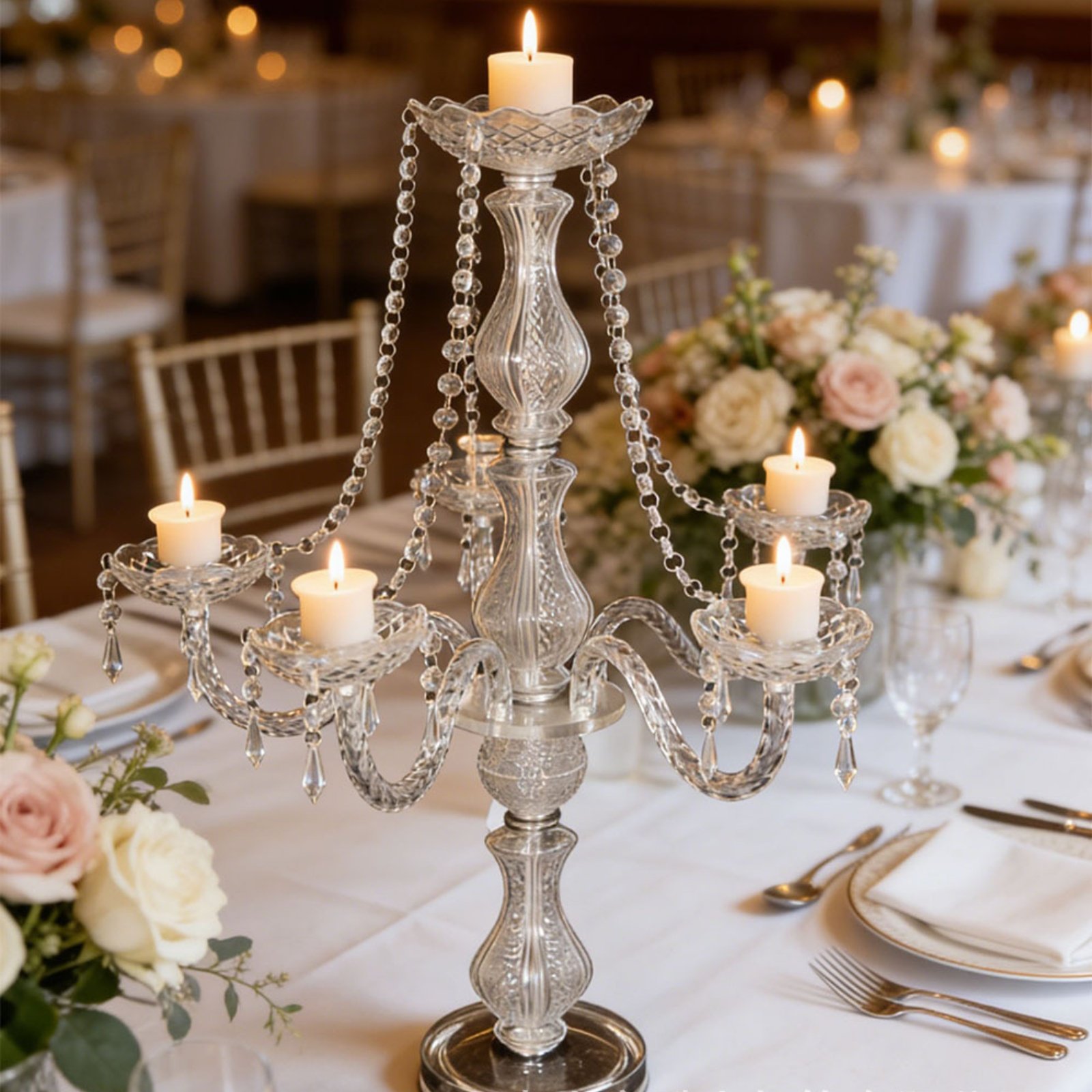 Kristallen kandelaar, elegante - Wedding Decoration Supply recensie en prijs