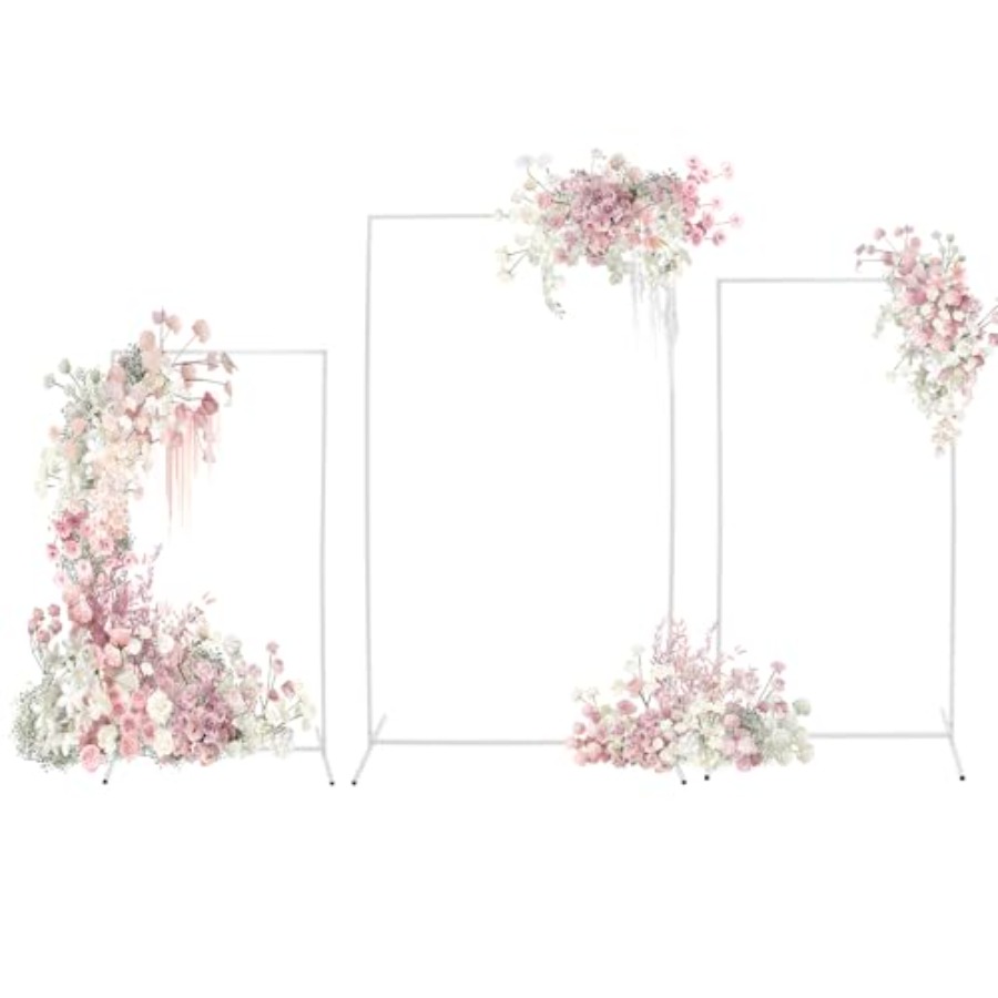 Set van 3 bruidsboog achtergro - Wedding Balloon Arch recensie en prijs