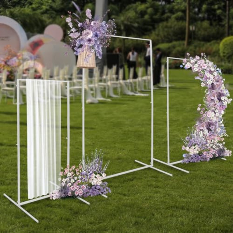 Set van 3 bruidsboog achtergro - Wedding Balloon Arch recensie en prijs