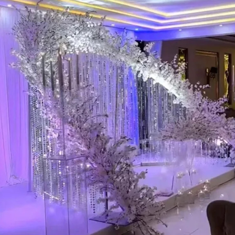 Acryl kralen boog kunstbloemen - Wedding Balloon Arch recensie en prijs