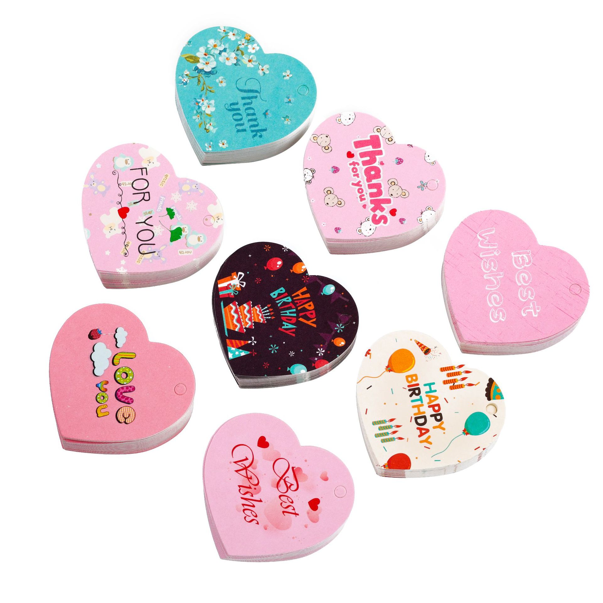 100 stuks Bedankkaartjes Hartv - Wedding Decoration Supply recensie en prijs