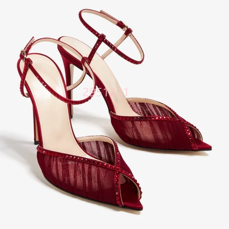 Peep Toe Mesh Pompen Gespen Ba - Wedding Super recensie en prijs