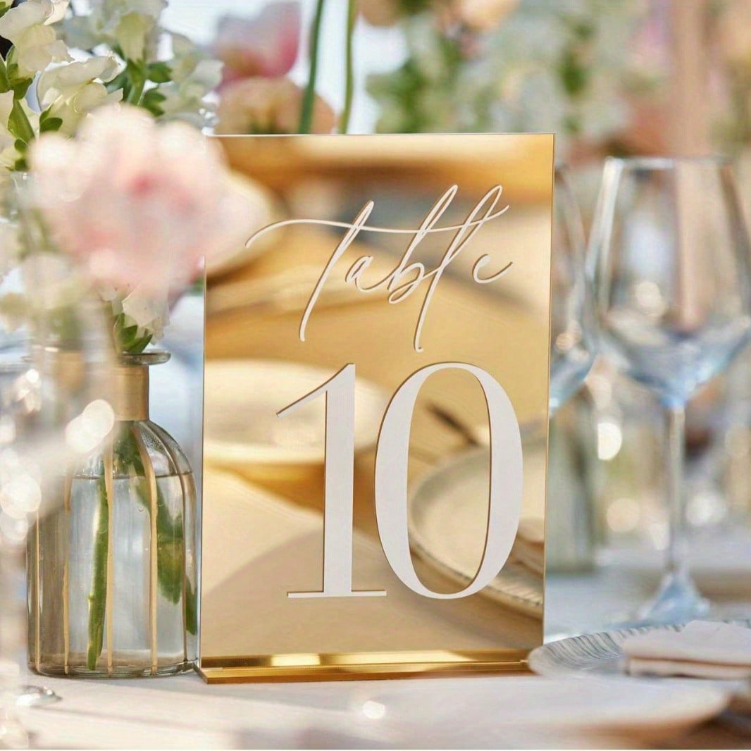 Gouden Acryl Spiegel Nummer Ta - Table Number Gold recensie en prijs