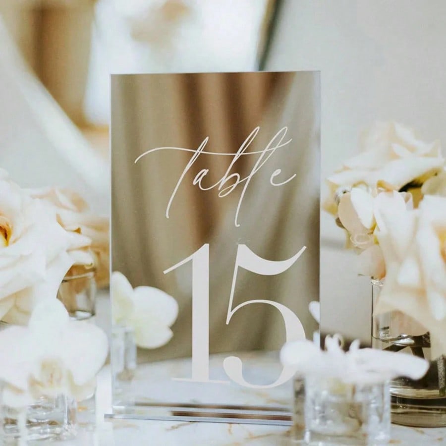 Gouden Acryl Spiegel Nummer Ta - Table Number Gold recensie en prijs